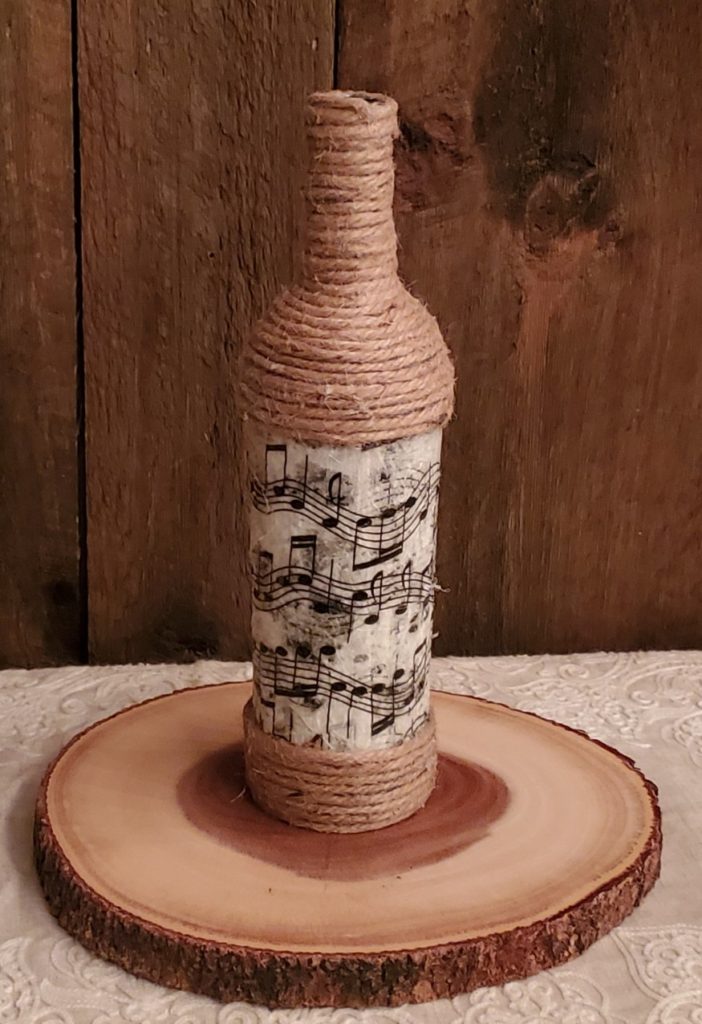 DIY musical notes bottle