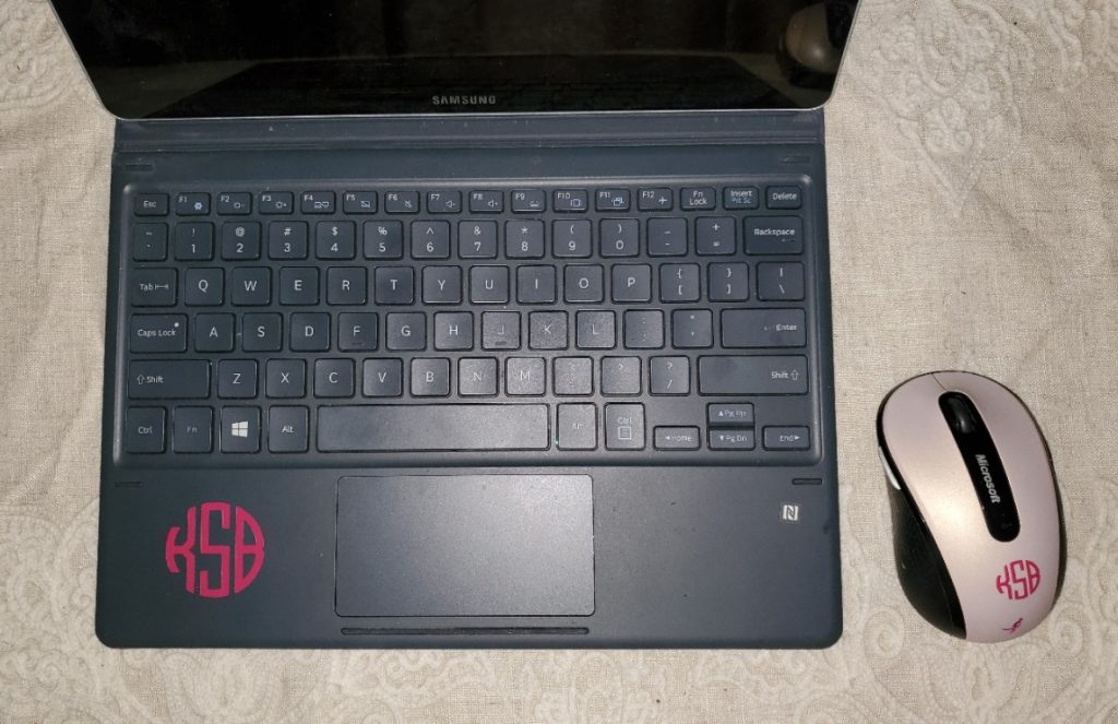 keyboard and mouse monogram
