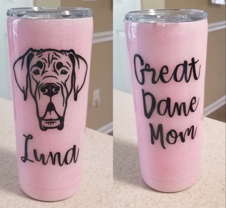 dog lover DIY tumbler