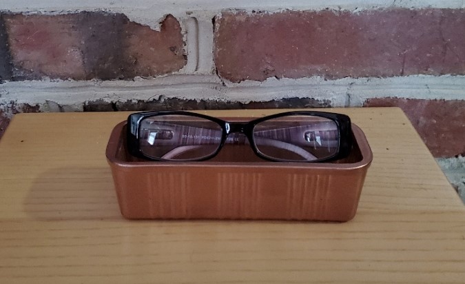 butter dish used to store glasses