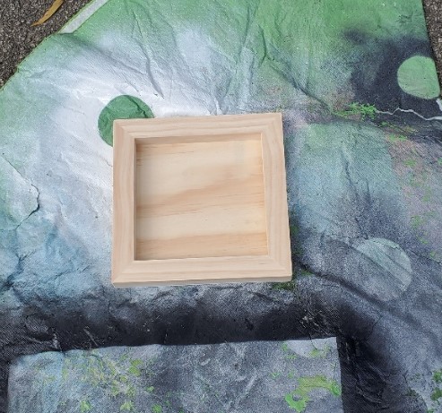 unfinished wood frame