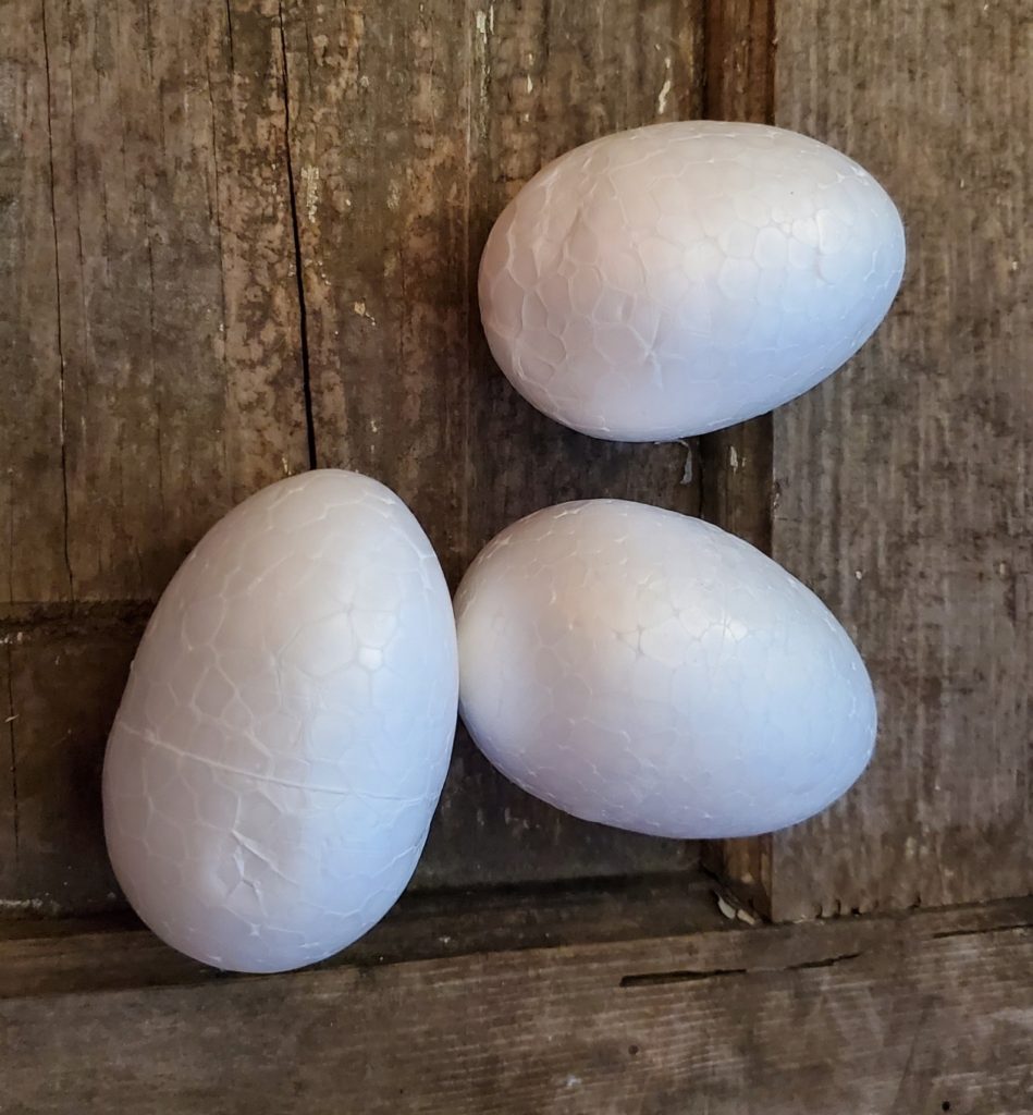 styrofoam eggs
